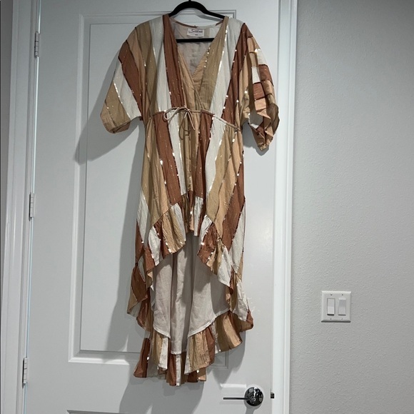 Sundress Dresses & Skirts - Striped High-Low Dress